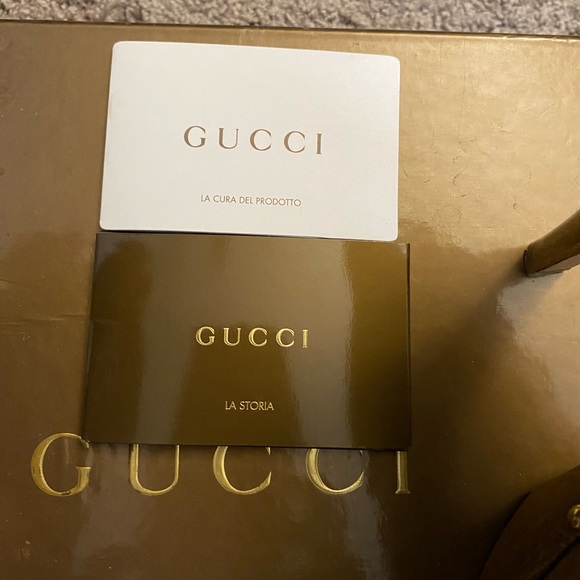Gucci Wooden platform clogs w/ individual dust bags and a large dust - Picture 8 of 9